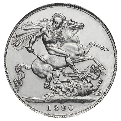 British 1890 Crown Value