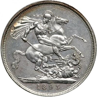 British 1893 Crown Value