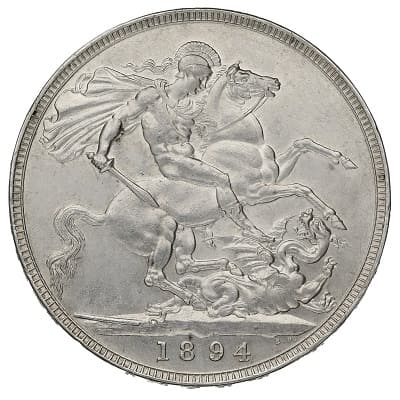 British 1894 Crown Value