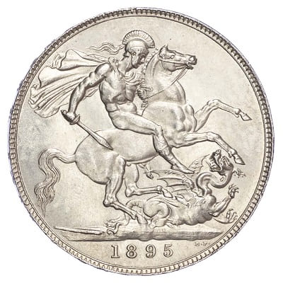 British 1895 Crown Value