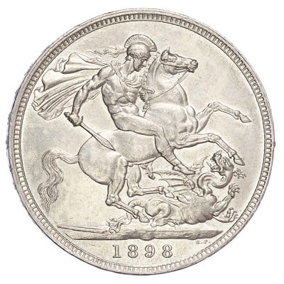 British 1898 Crown Value