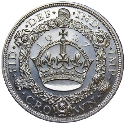 British 1927 Crown Value