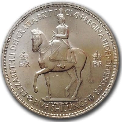 British 1953 Crown Value