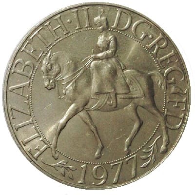 British 1977 Crown Value