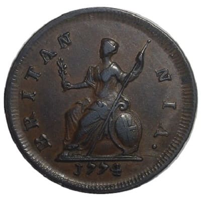 British 1774 Farthing Value