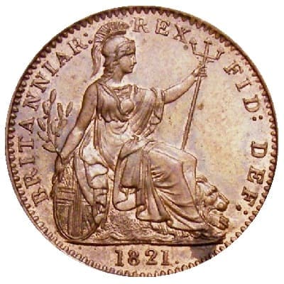 British 1821 Farthing Value