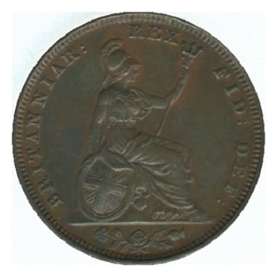 British 1827 Farthing Value
