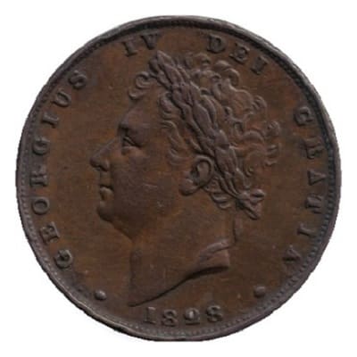 British 1828 Farthing