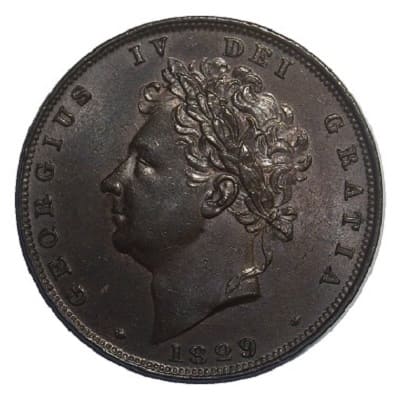 British 1829 Farthing