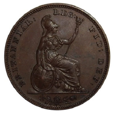 British 1839 Farthing Value