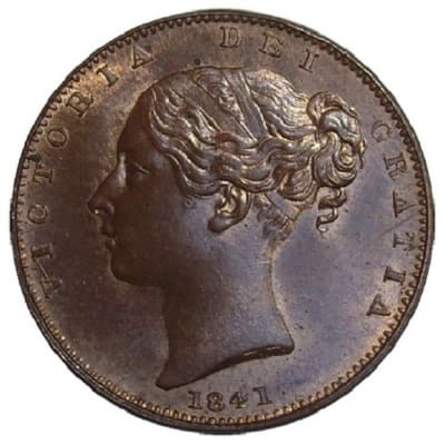 British 1841 Farthing