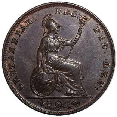 British 1845 Farthing Value