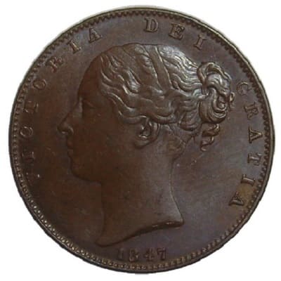 British 1847 Farthing
