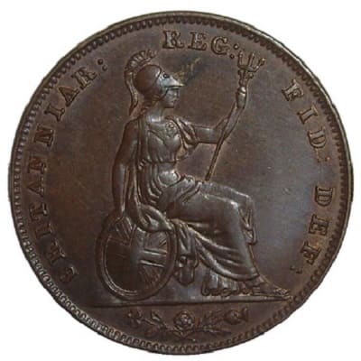 British 1847 Farthing Value