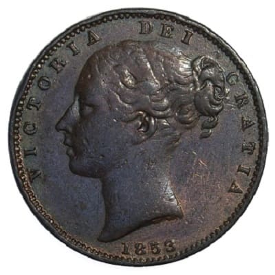 British 1853 Farthing