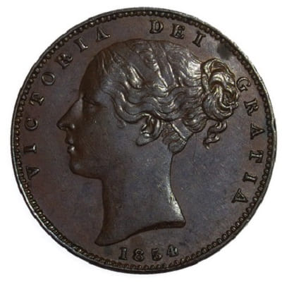British 1854 Farthing