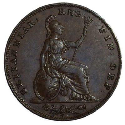 British 1854 Farthing Value