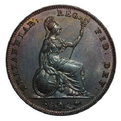 British 1857 Farthing Value