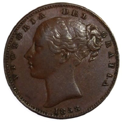 British 1858 Farthing