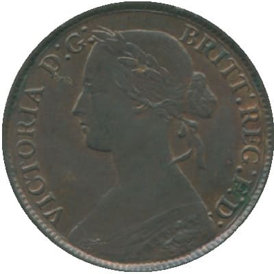 British 1861 Farthing