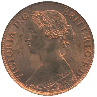 British 1862 Farthing