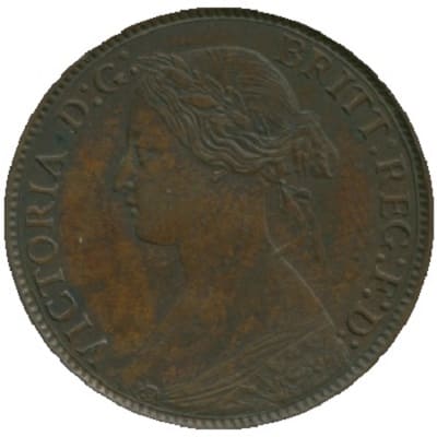 British 1863 Farthing