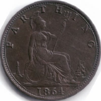 British 1864 Farthing Value