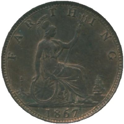 British 1867 Farthing Value