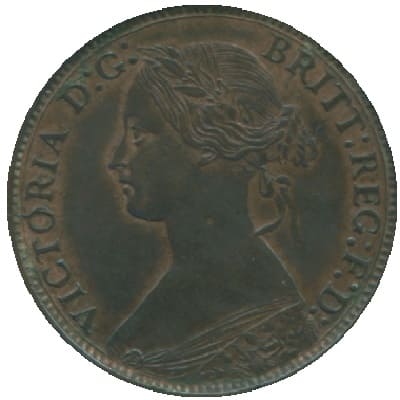 British 1869 Farthing