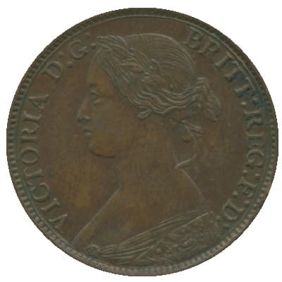 British 1875 Farthing