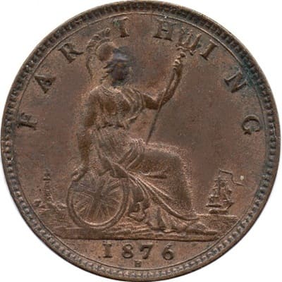 British 1876 Farthing