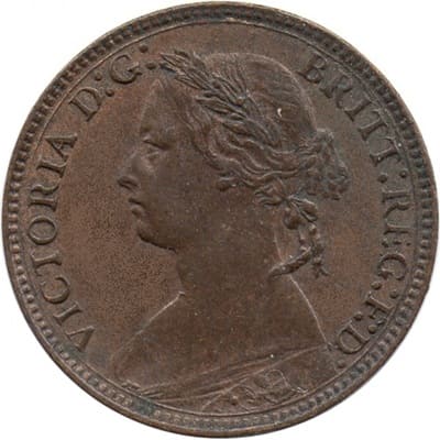British 1876 Farthing Value