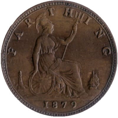 British 1879 Farthing Value