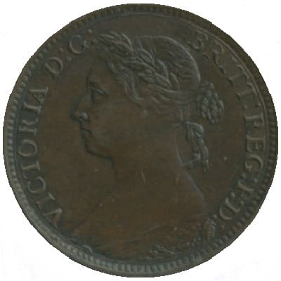 British 1887 Farthing