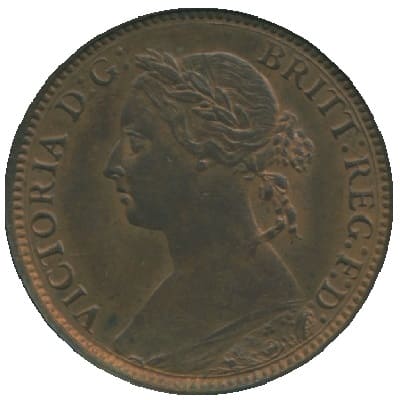British 1892 Farthing