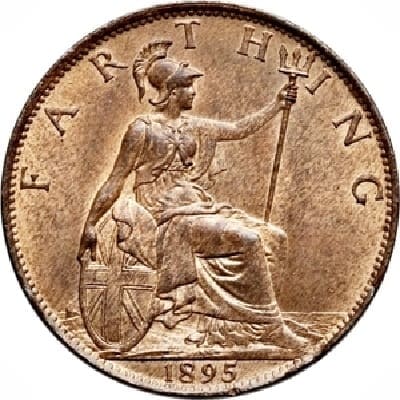 British 1895 Farthing Value