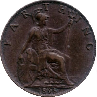 British 1898 Farthing Value