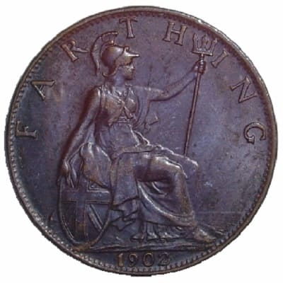 British 1902 Farthing Value