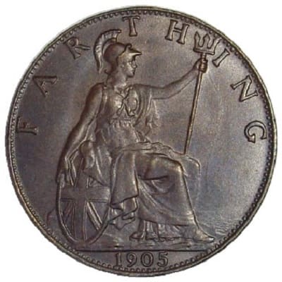 British 1905 Farthing Value