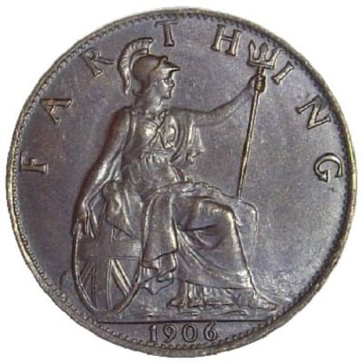 British 1906 Farthing Value