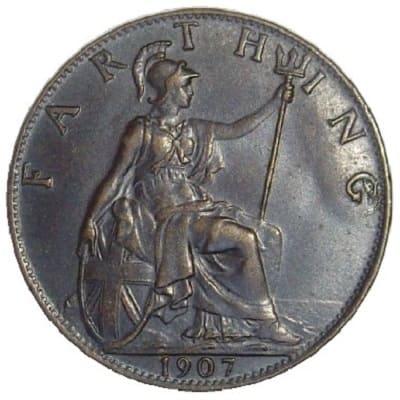 British 1907 Farthing Value