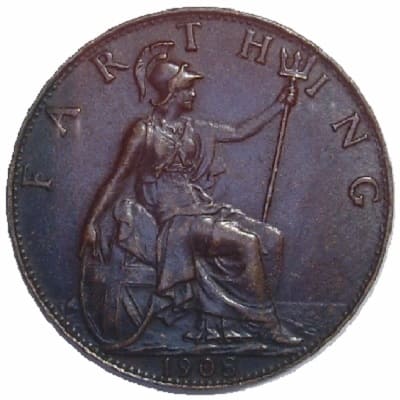 British 1908 Farthing Value