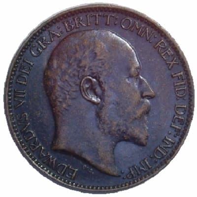 British 1909 Farthing