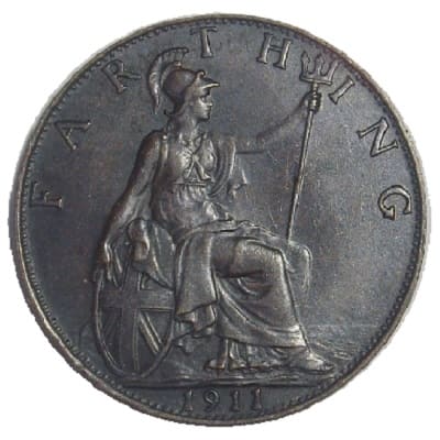 British 1911 Farthing Value