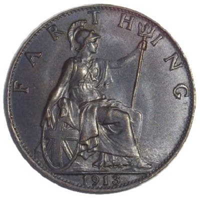 British 1913 Farthing Value