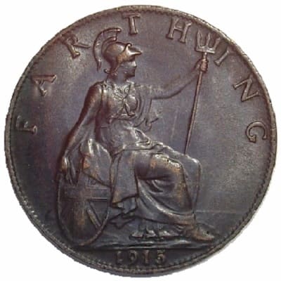 British 1915 Farthing Value