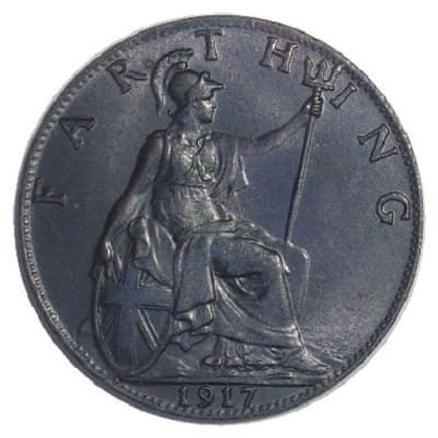 British 1917 Farthing Value