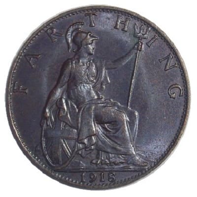British 1918 Farthing Value