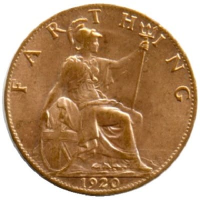 British 1920 Farthing Value
