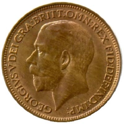British 1922 Farthing